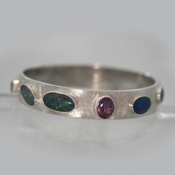 Opalen en ametyst armband