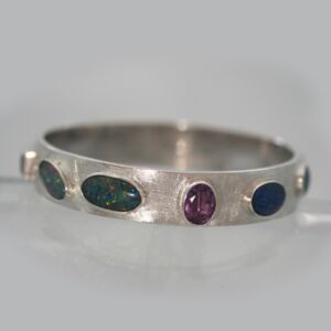 Opalen en ametyst armband