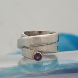 Wikkelring met ametyst