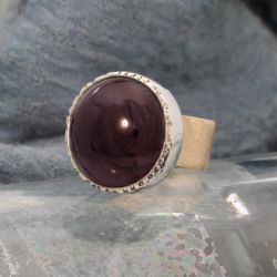 Ronde ametyst ring