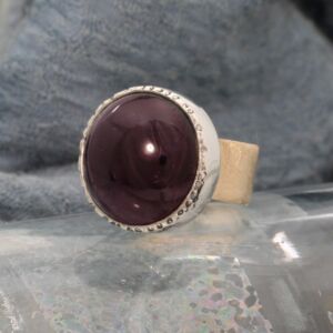 Ronde ametyst ring