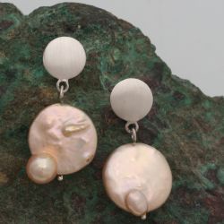 Roze parel oorsieraden