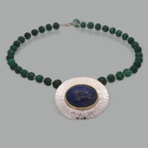 Lapis lazuli en malachiet