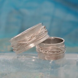 Zilveren wikkelringen