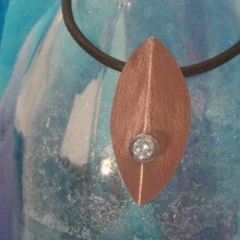 Roodgouden briljanthanger