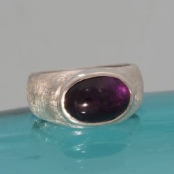 Kogelring met ametyst