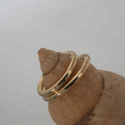 Ronde geelgouden relatieringen